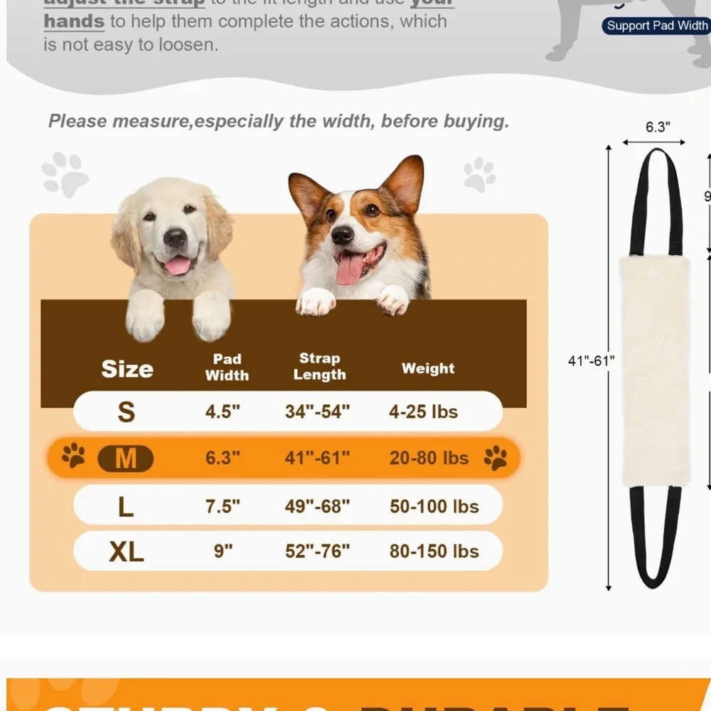 PICK FOR Life dog sling legs are